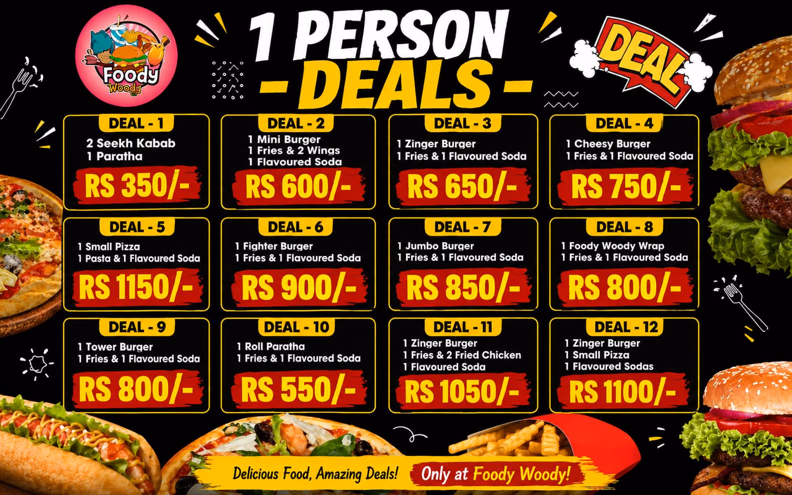 Foody Woody 1 Person Deals
