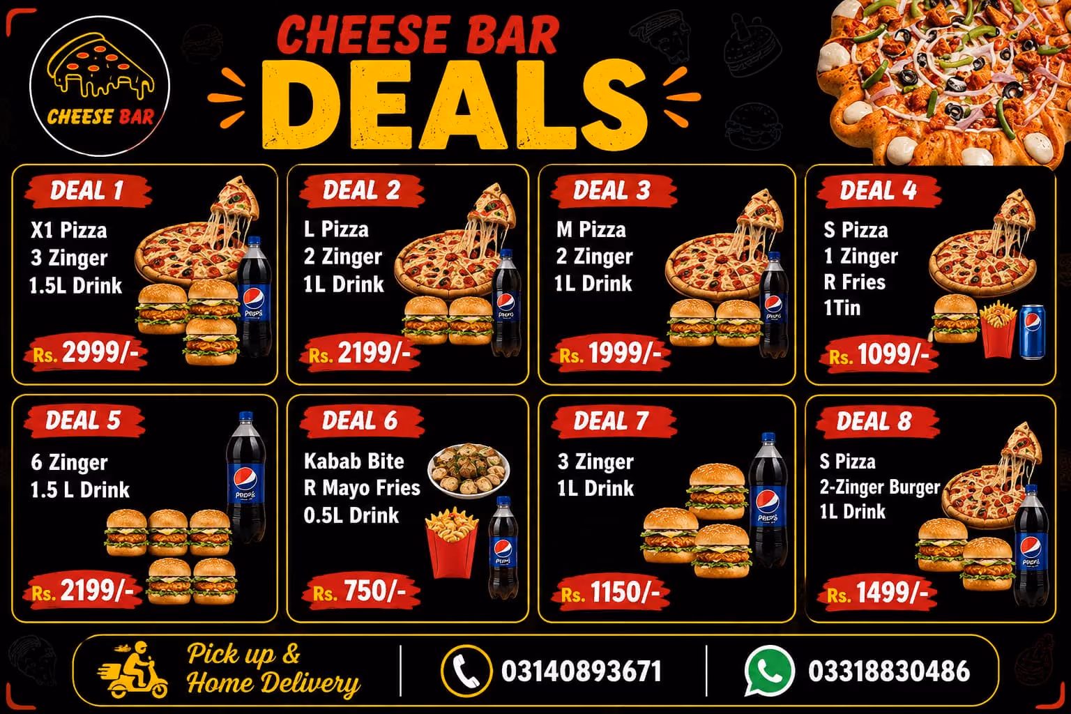 Cheese Bar Special Deals