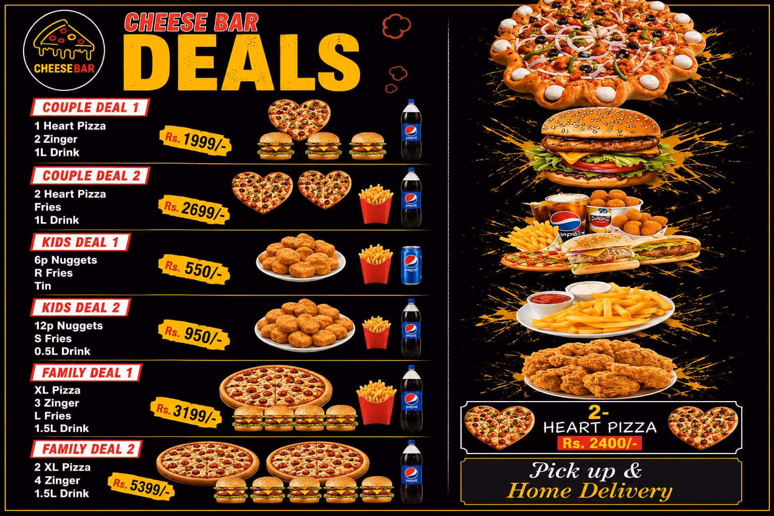Cheese Bar Couple & Family Deals