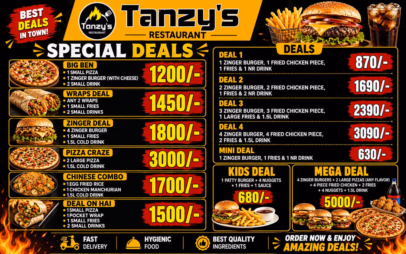 Tanzy's Special Deals