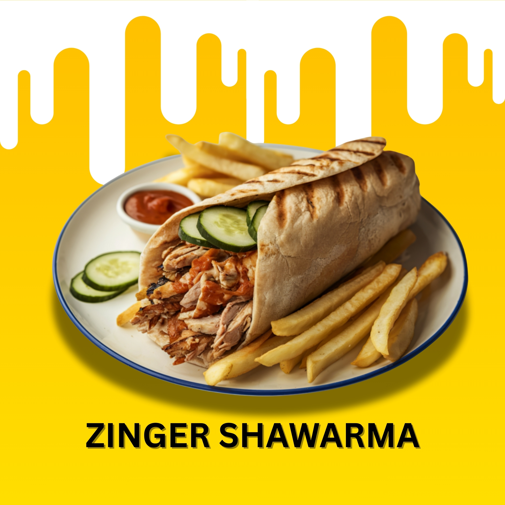 Zinger Cheese Shawarma