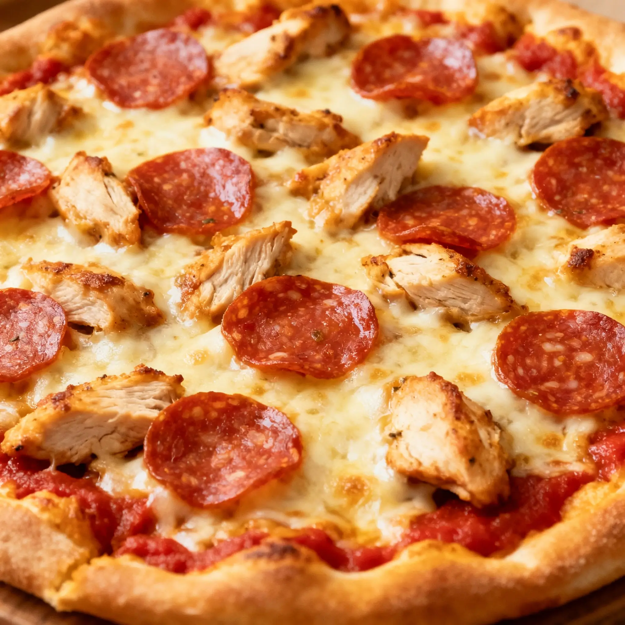 Chicken Pepperoni Pizza