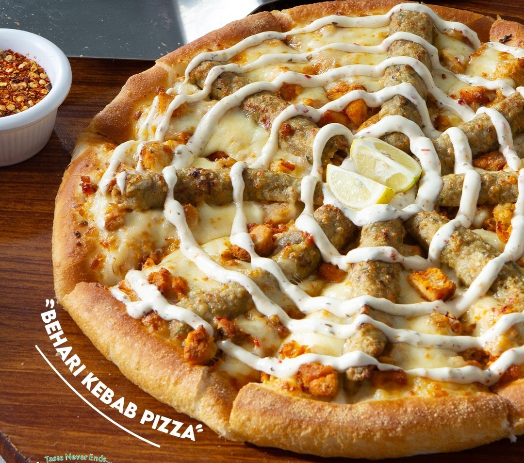 Behari Kabab Pizza