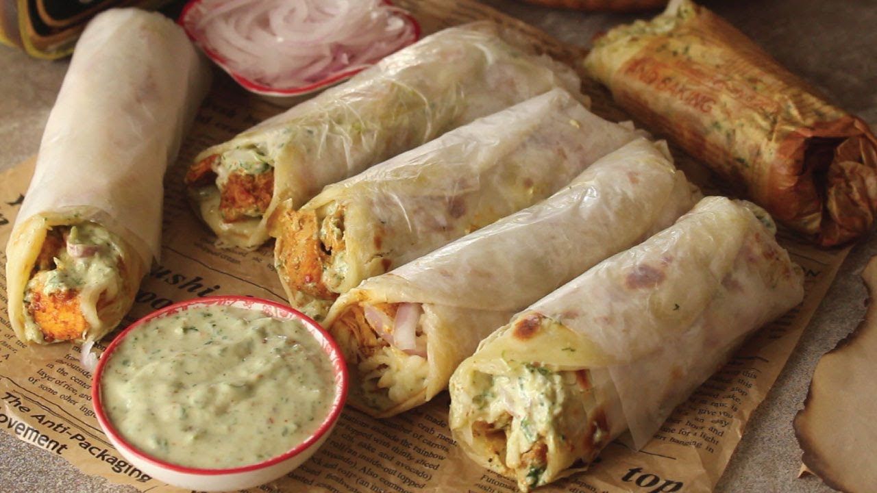 Chicken Cheese Paratha Roll