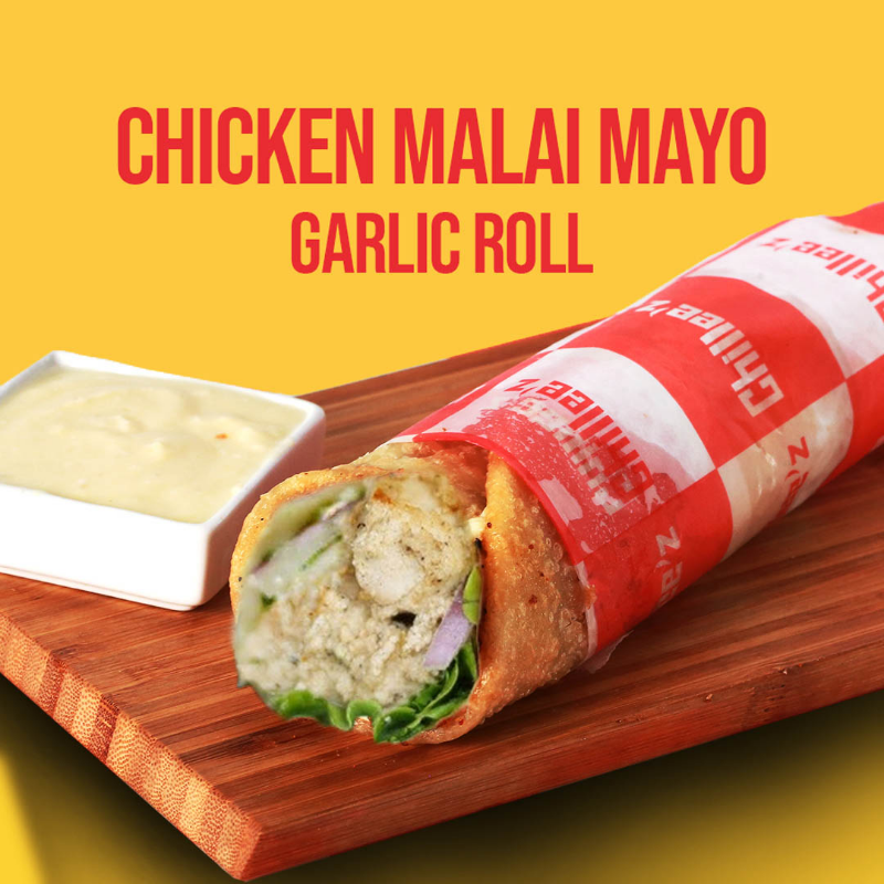 Chicken Malai Jumbo Cheese Roll