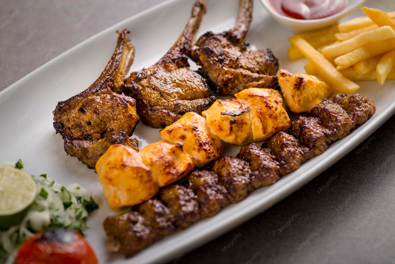 Chicken Beef Kabab (6 Piece)