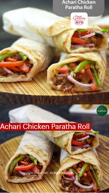 Achari Paratha Roll