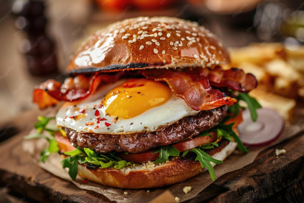 Beef Burger Egg