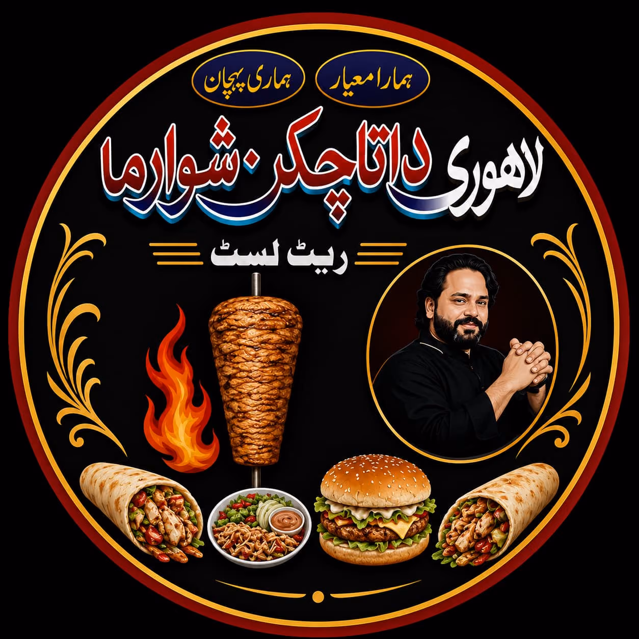 Lahori Rada Chicken Shawarma